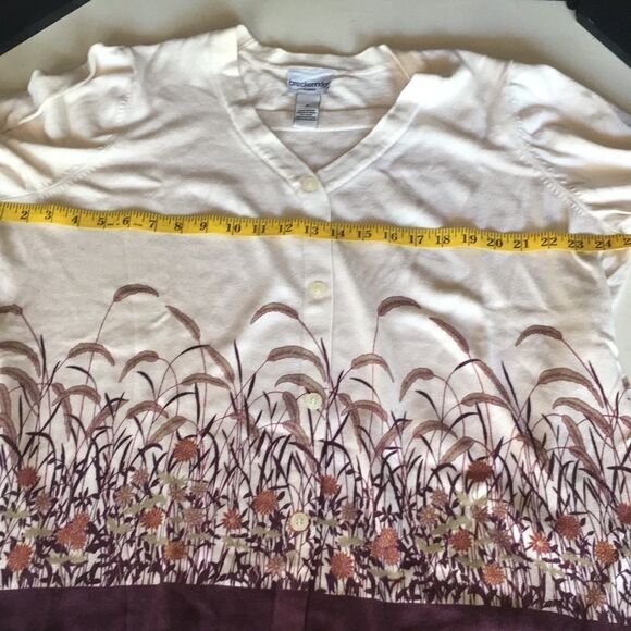 Breckenridge Woman Button Long Sleeve Top 2X - Picture 9 of 12